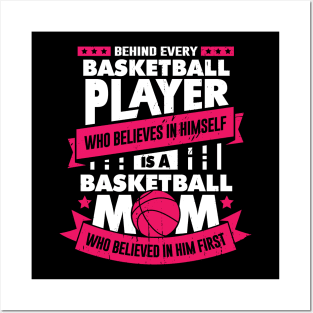 Basketball Player Mom Mother Gift Posters and Art